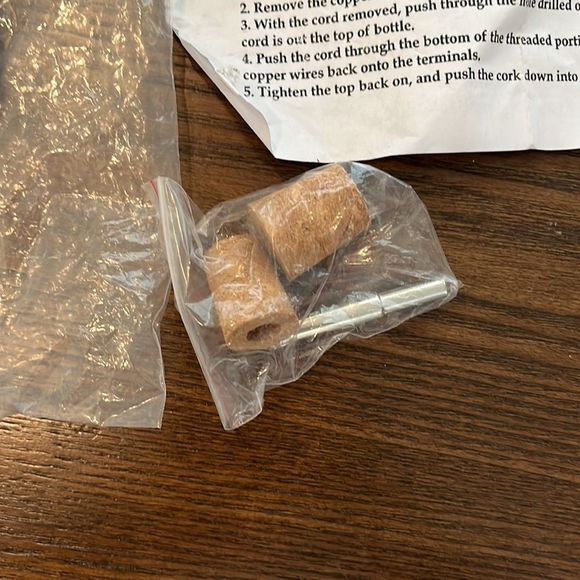 5 for $20 DIY Bottle Lamp Kit-READ DESCRIPTION - Picture 5 of 6